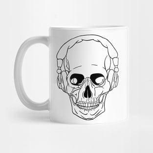 Earpocalypse Chic: Skull Beats Mug